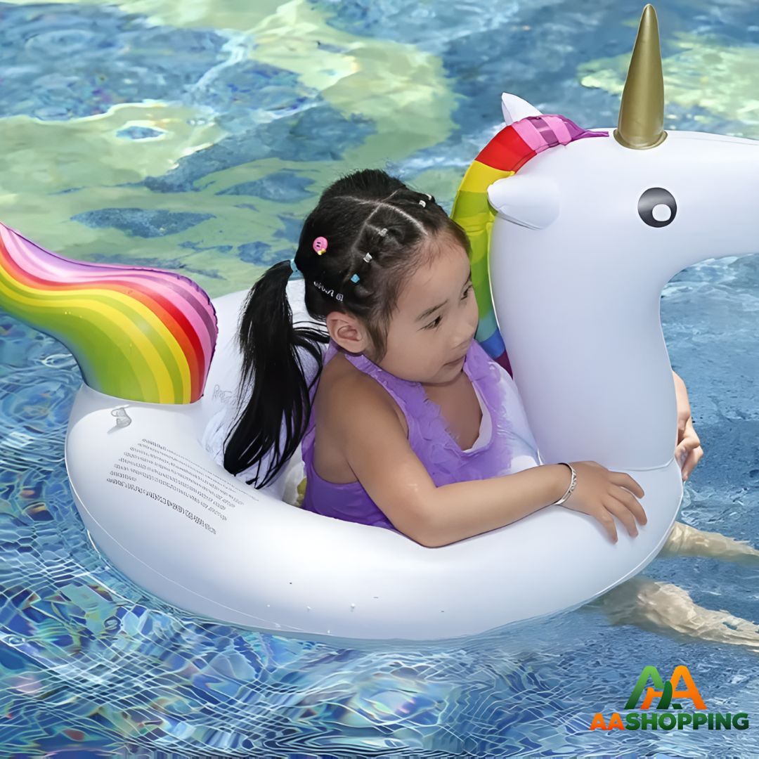 Flotador Unicornio Arcoíris Piscina 90cm