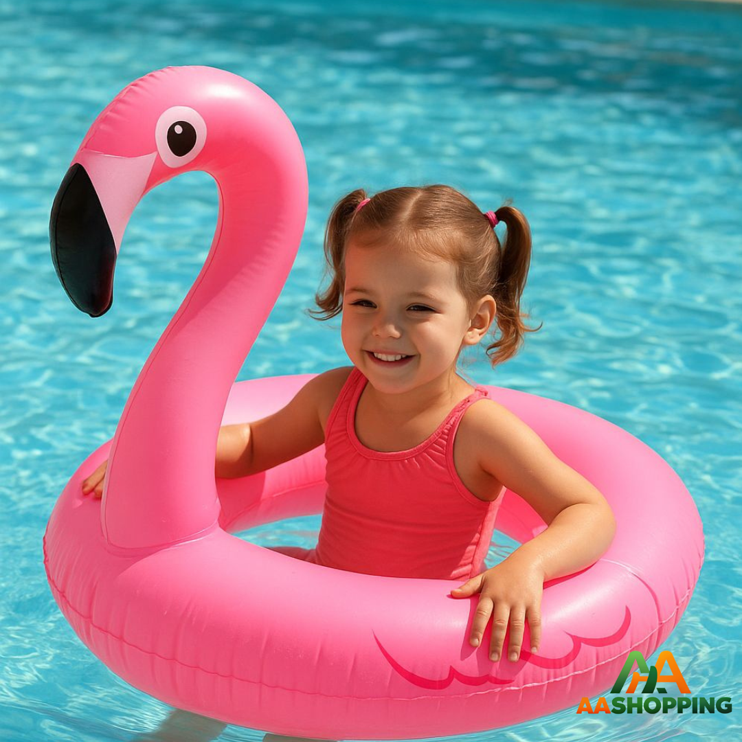 Flotador Flamenco Rosado para Piscina - 90cm