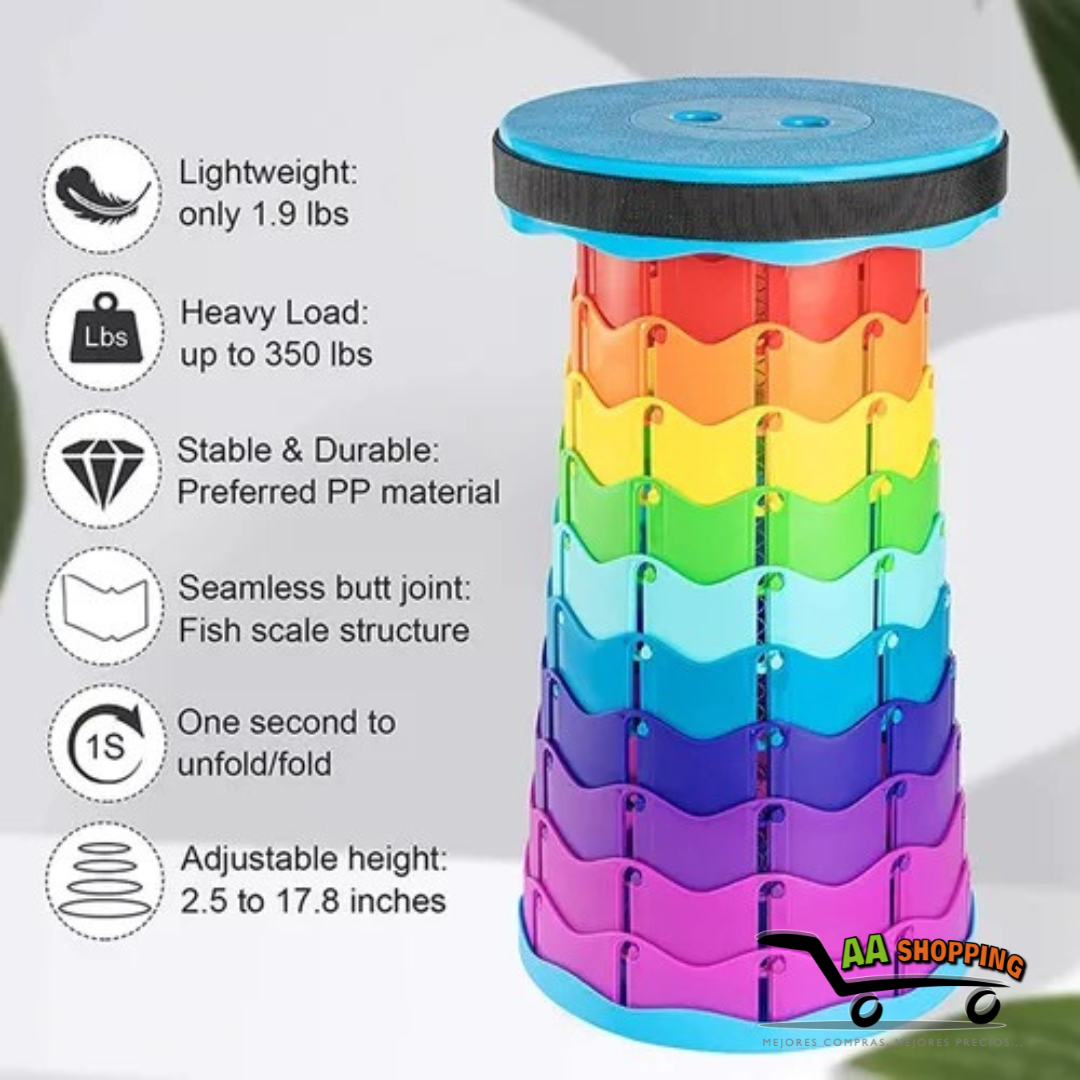 Piso Taburete Plegable Portátil Multipropósito Telescopio