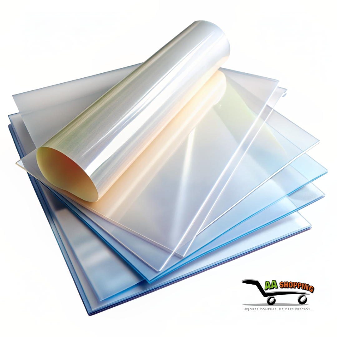 100 Laminas CARTA para termolaminar/plastificar de 125 micrones 222x305mm