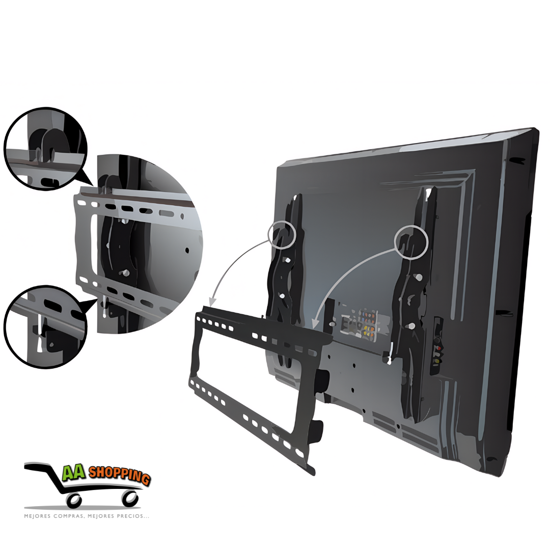 Soporte Tv Pared Muro Fijo 23 A 65 Pulgadas 50kg
