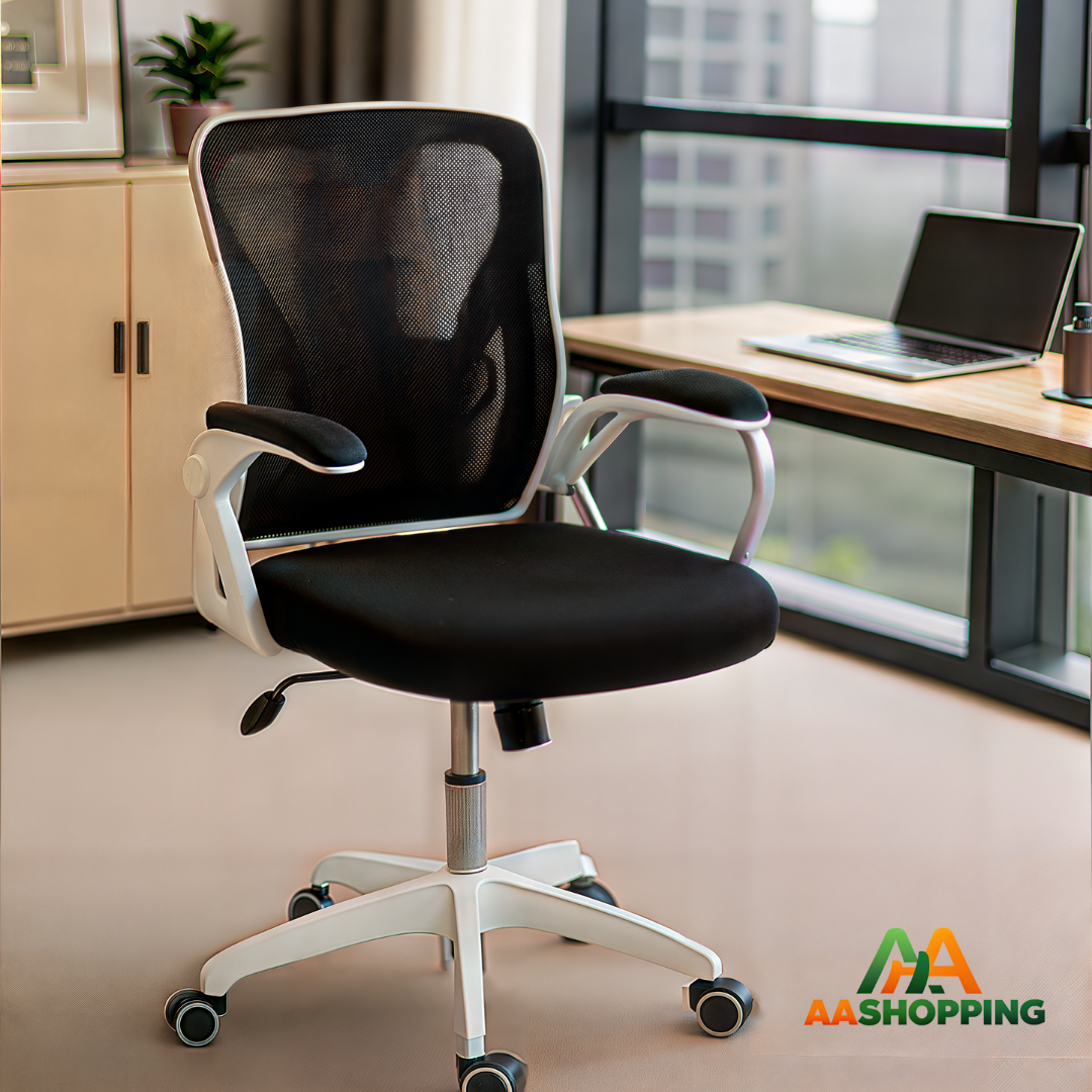 Silla De Oficina Profesional Ergonomica Reclinable Ajustable Base Blanca