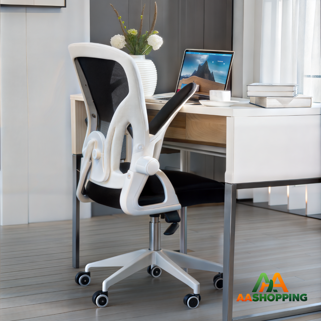 Silla De Oficina Profesional Ergonomica Reclinable Ajustable Base Blanca