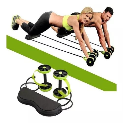 Rueda Ejercicios Abdominales Banda Elástica Extremo
