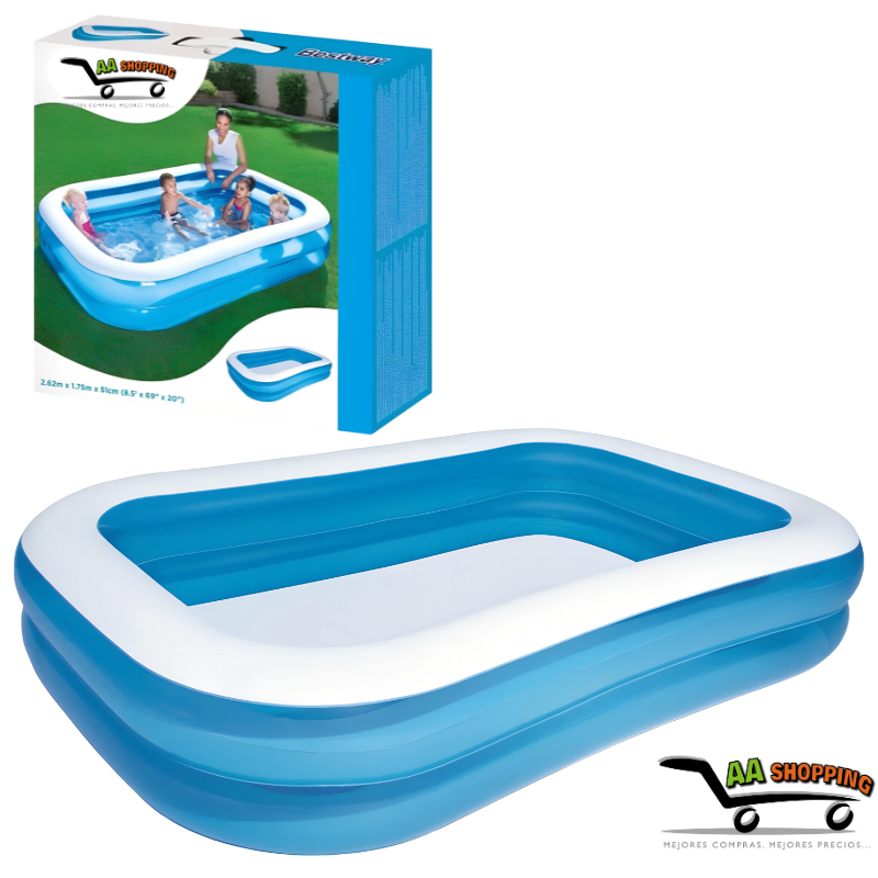 Piscina 262 x 175 x 51cm