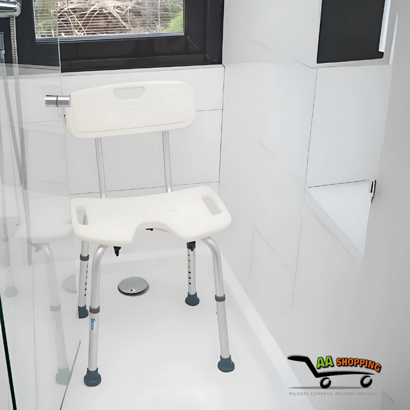 Silla Asiento Ducha Seguridad Piso Baño Regulable Antidesliz