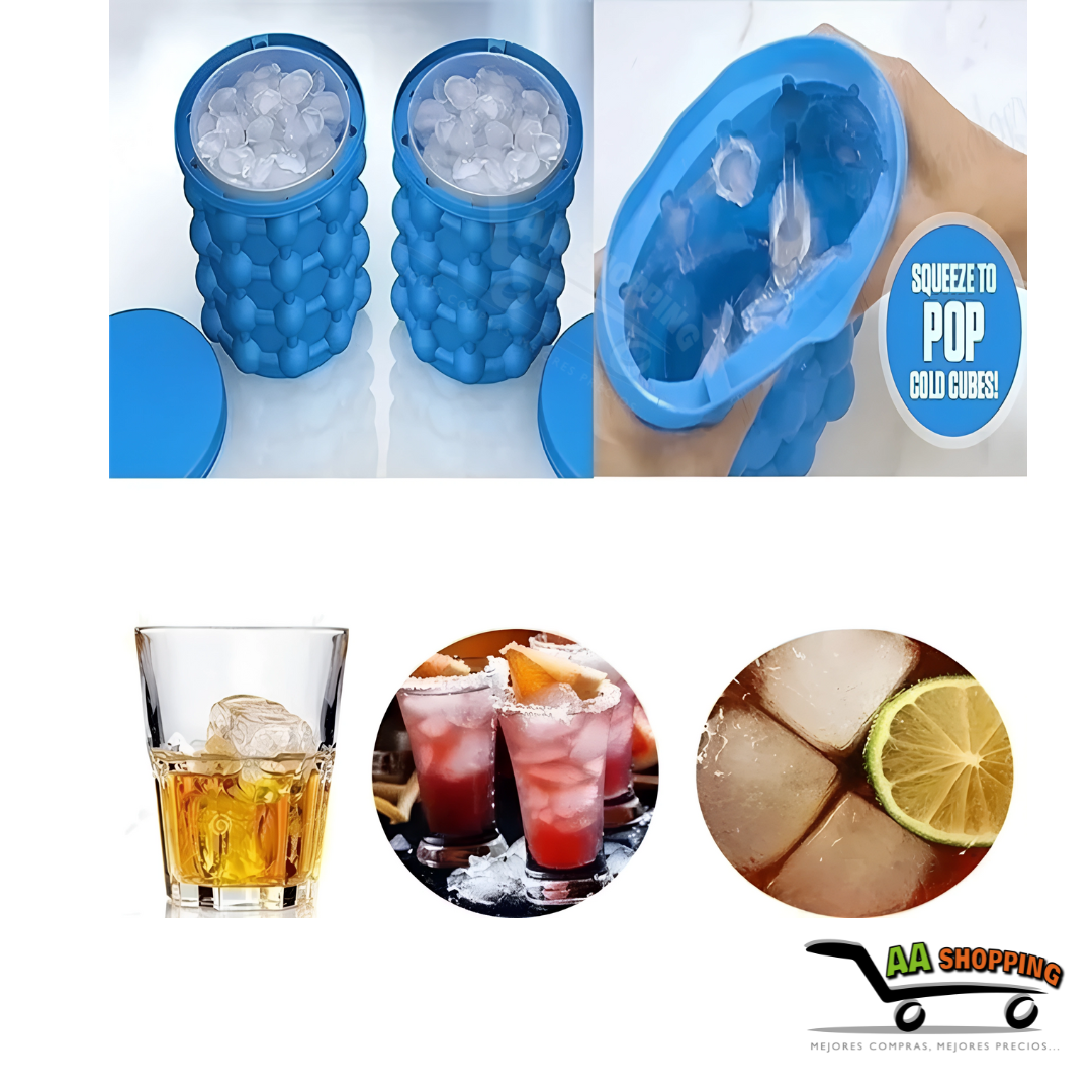 CUBETA DE HIELO PORTÁTIL - HIELO FÁCIL - SILICONA