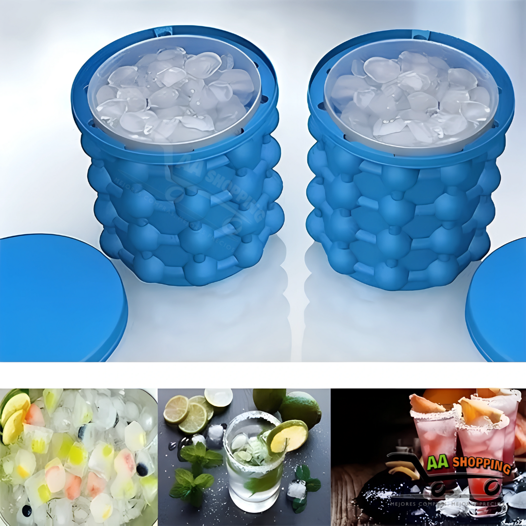 CUBETA DE HIELO PORTÁTIL - HIELO FÁCIL - SILICONA