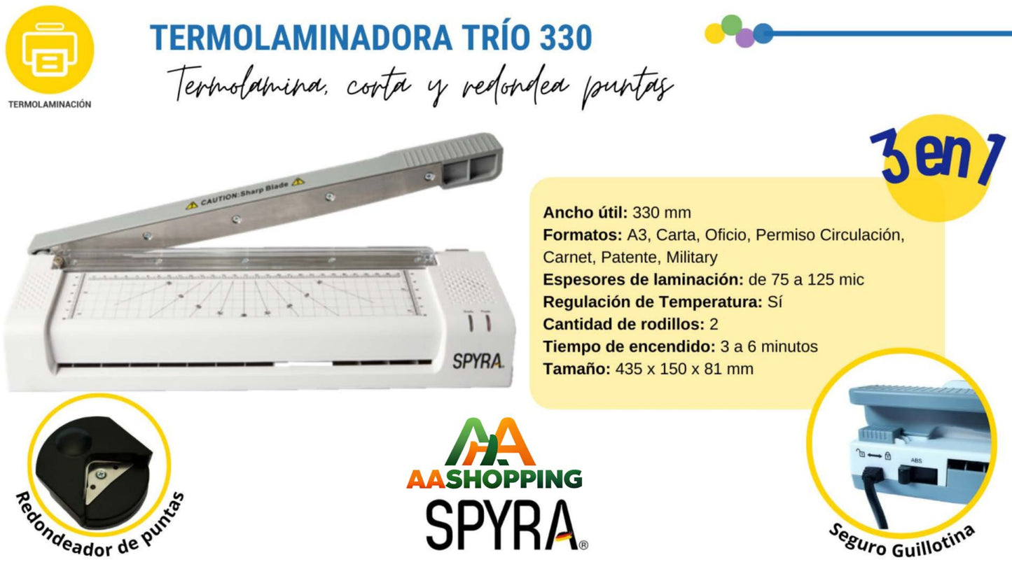 Termolaminadora Guillotina Trío 330 - SPYRA