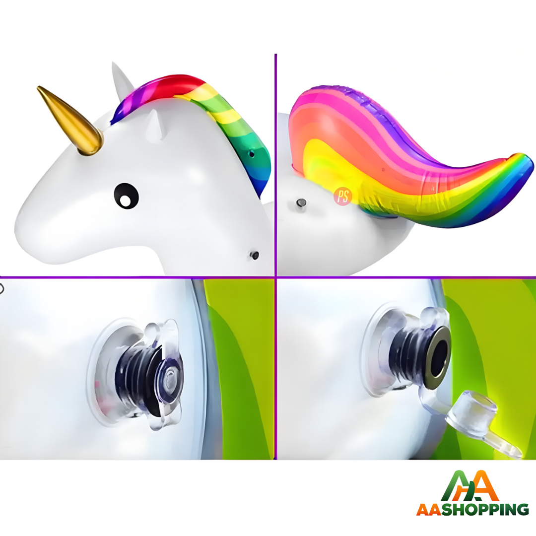 Flotador Unicornio Arcoíris Piscina 90cm