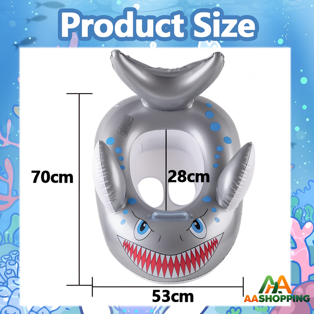 Flotador inflable Tiburon Gris 70cm