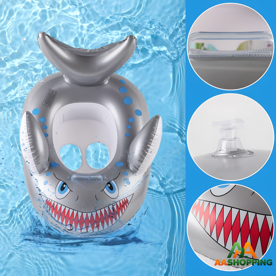 Flotador inflable Tiburon Gris 70cm