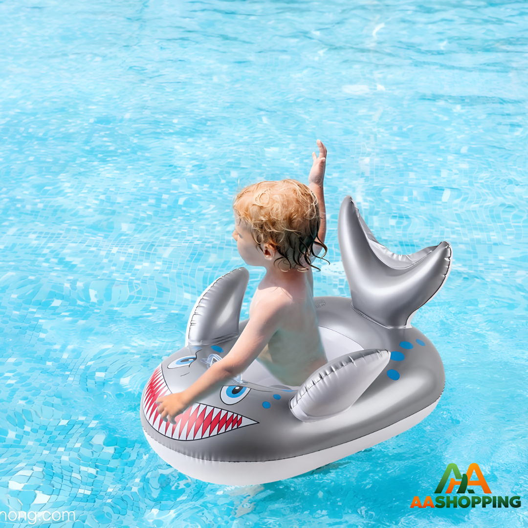 Flotador inflable Tiburon Gris 70cm