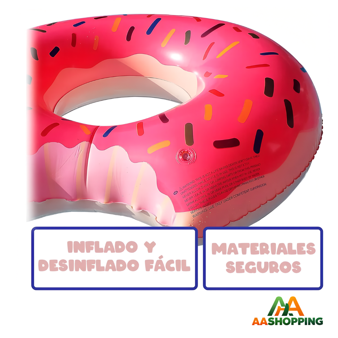 Flotador Inflable Dona Chips Piscina 80cm