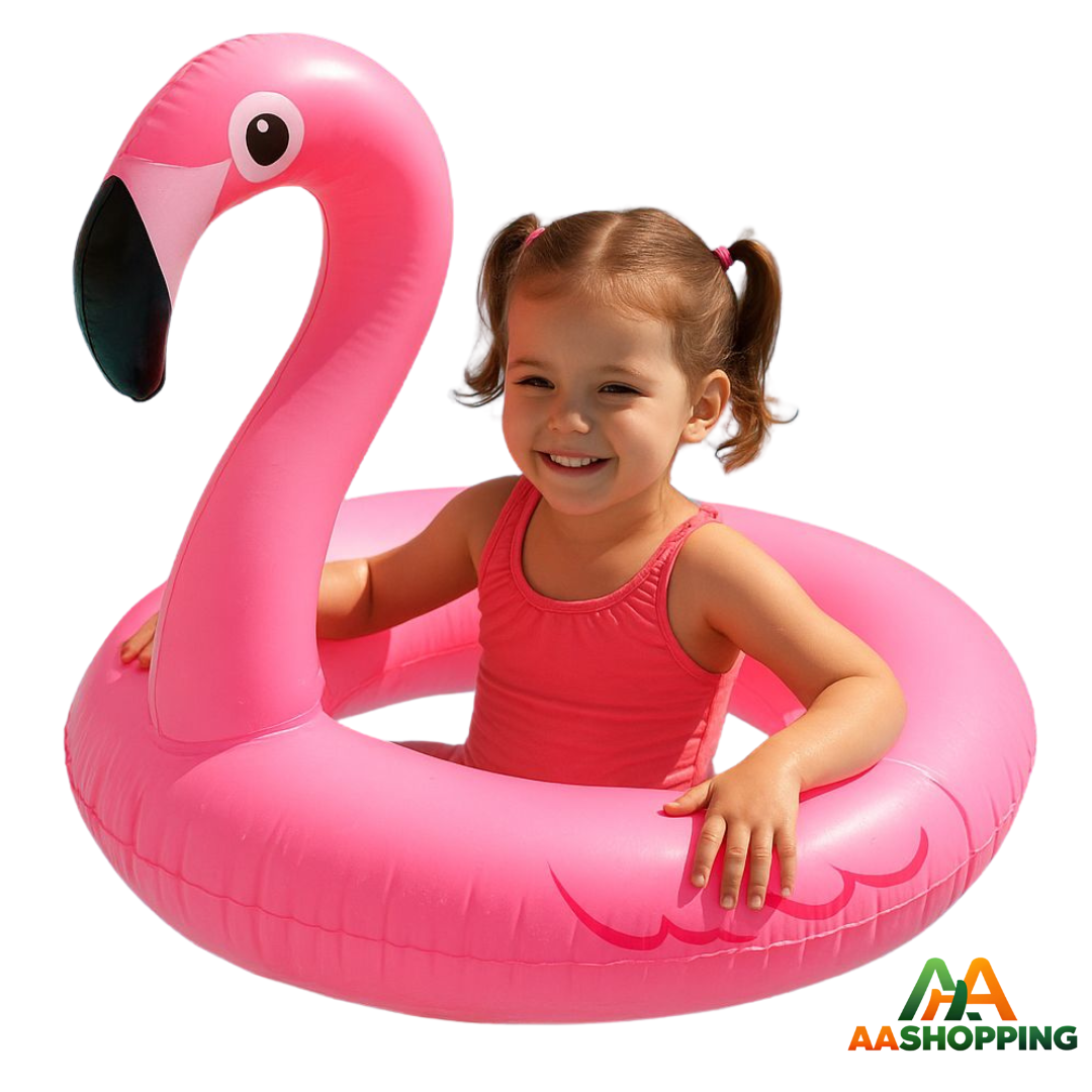 Flotador Flamenco Rosado para Piscina - 90cm