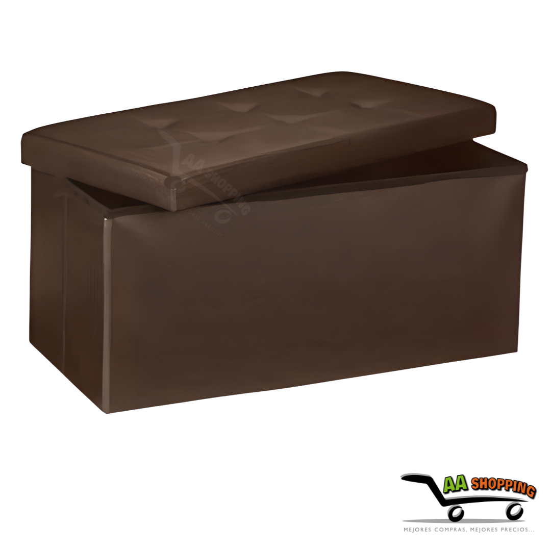 Puff Baul Rectangular CAFE - 38cm x 76cm x 38cm