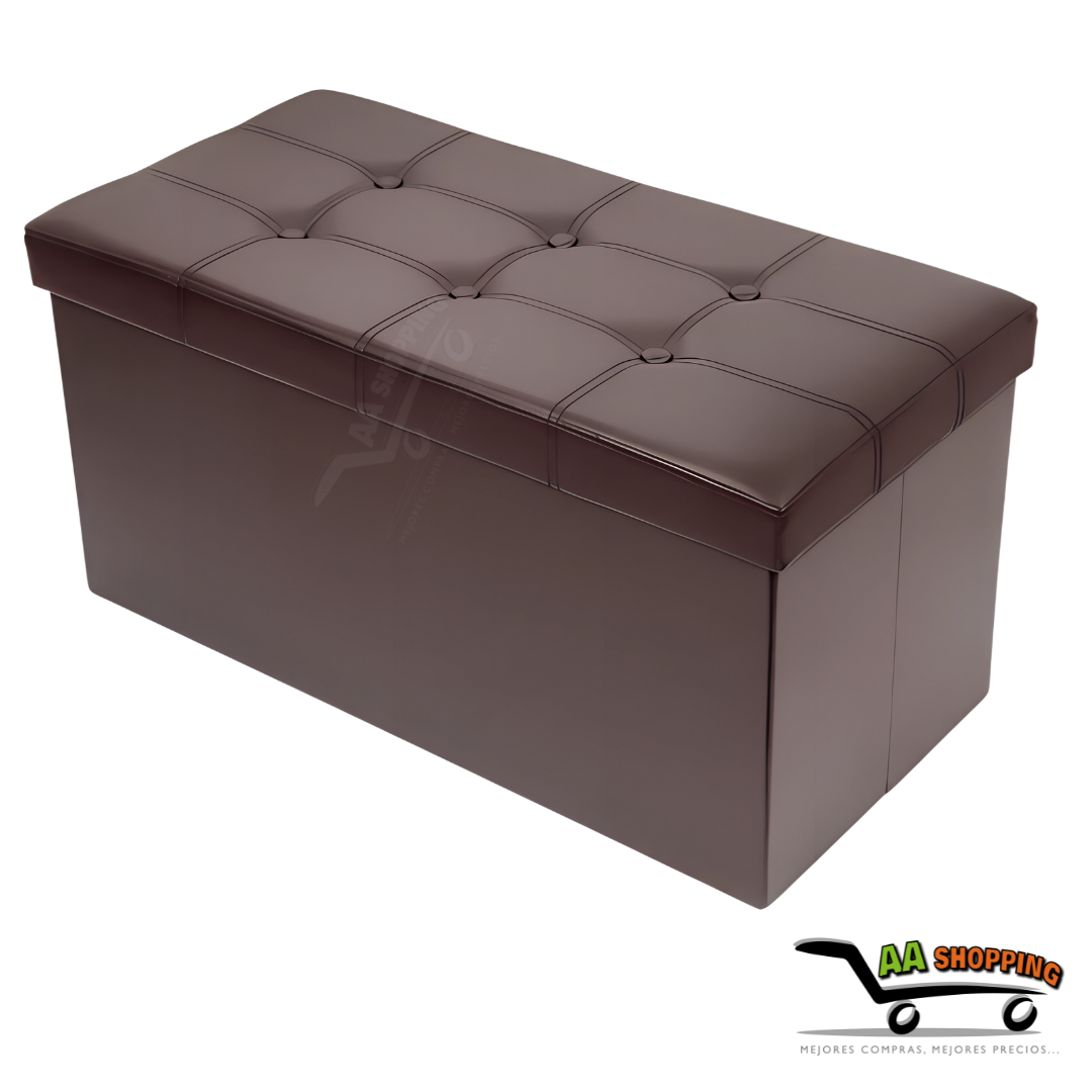 Puff Baul Rectangular CAFE - 38cm x 76cm x 38cm