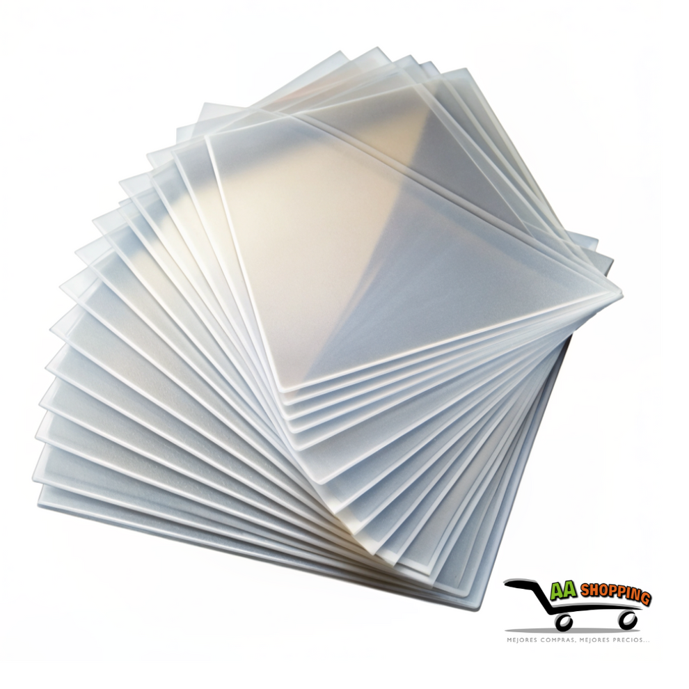 100 Micas de PVC CARTA de 200 micrones para ANILLADO TRANSPARENTE ...