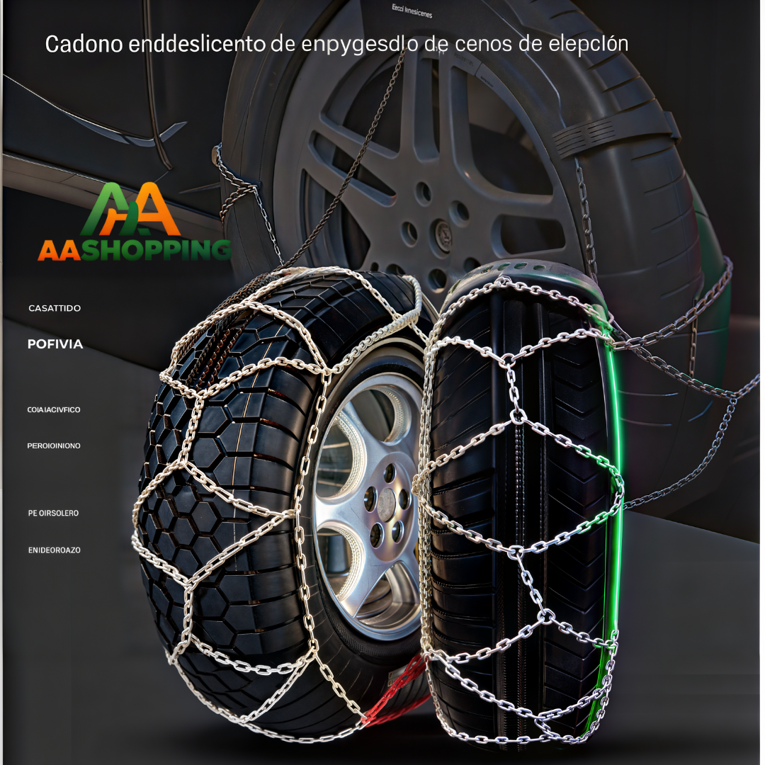 Cadenas para Neumaticos de Nieve y Hielo - Maxima Seguridad y Tracción