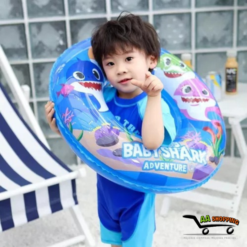 Flotador Aro Baby Shark niños 90cm