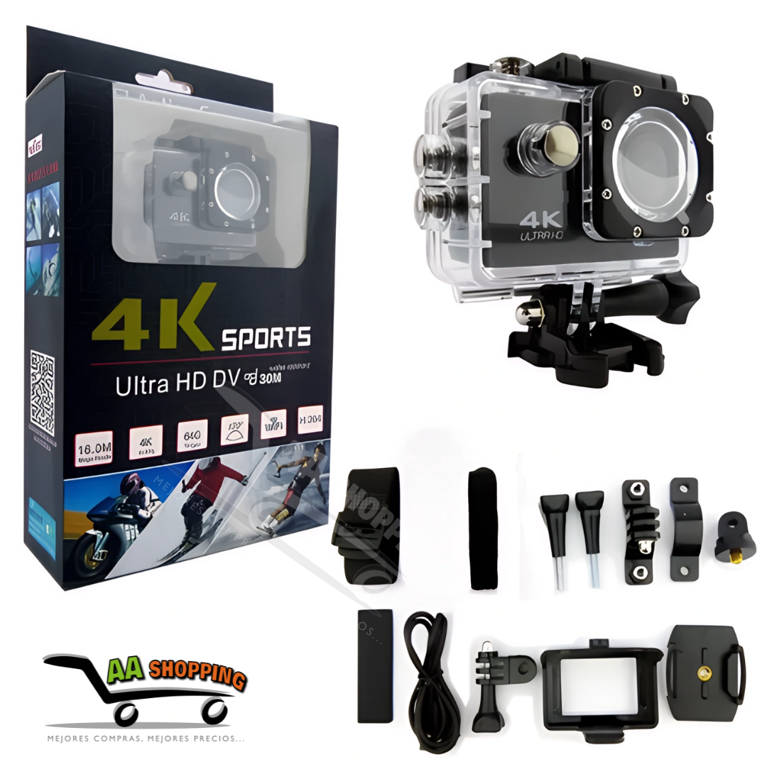 Cámara Deportiva 4k Ultra Hd Sumergible 30 Mt