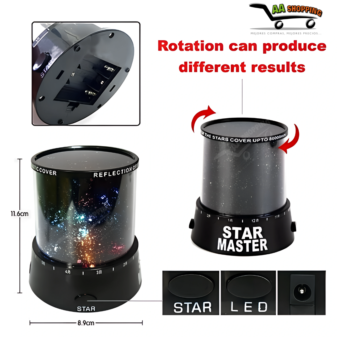 Lampara Proyector LED de Estrellas