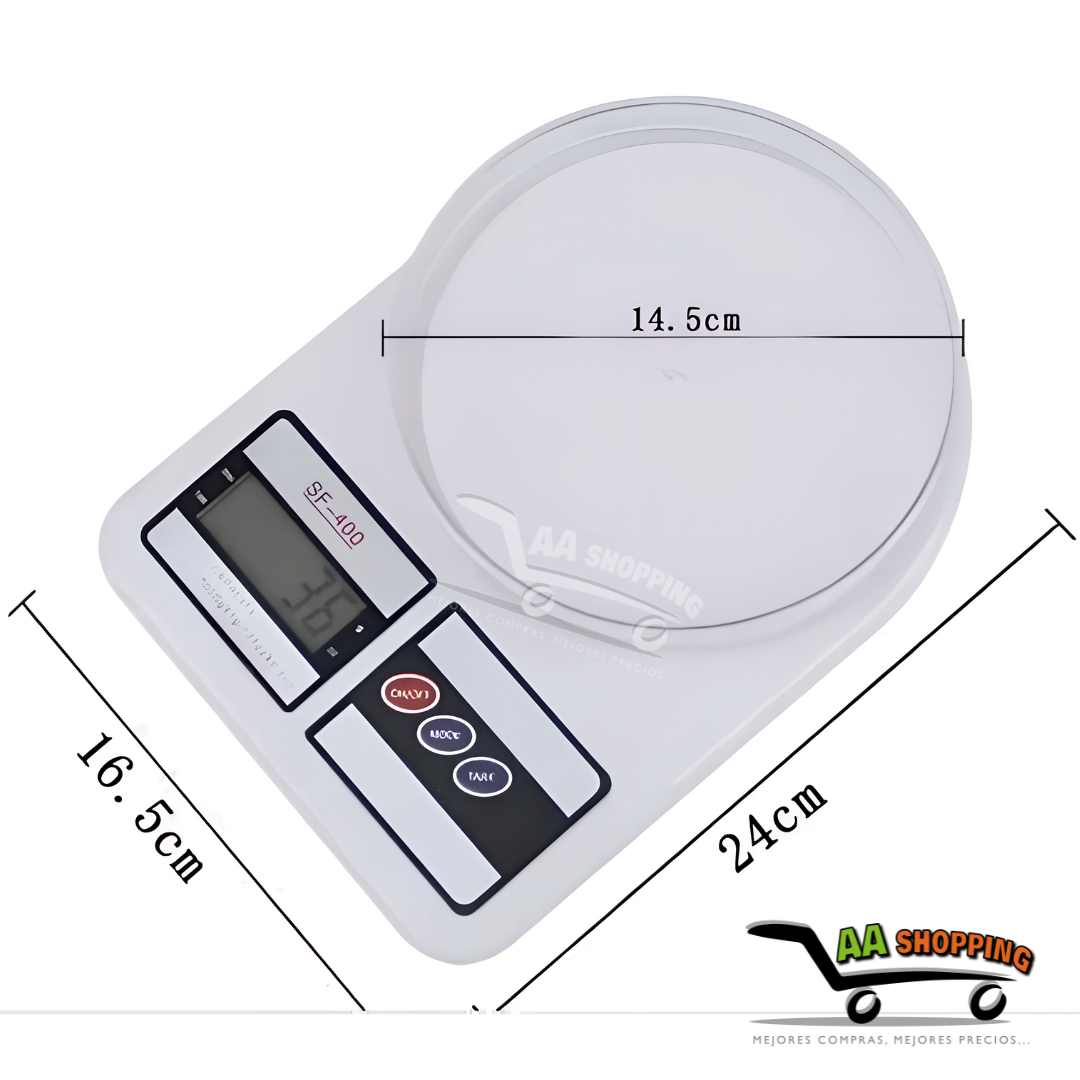 Balanza Pesa Digital Gramera De Cocina Comercio 10 Kilos