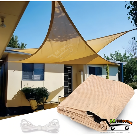 Toldo Vela Sombreadora Triangular 5x5x5 Anti-UV