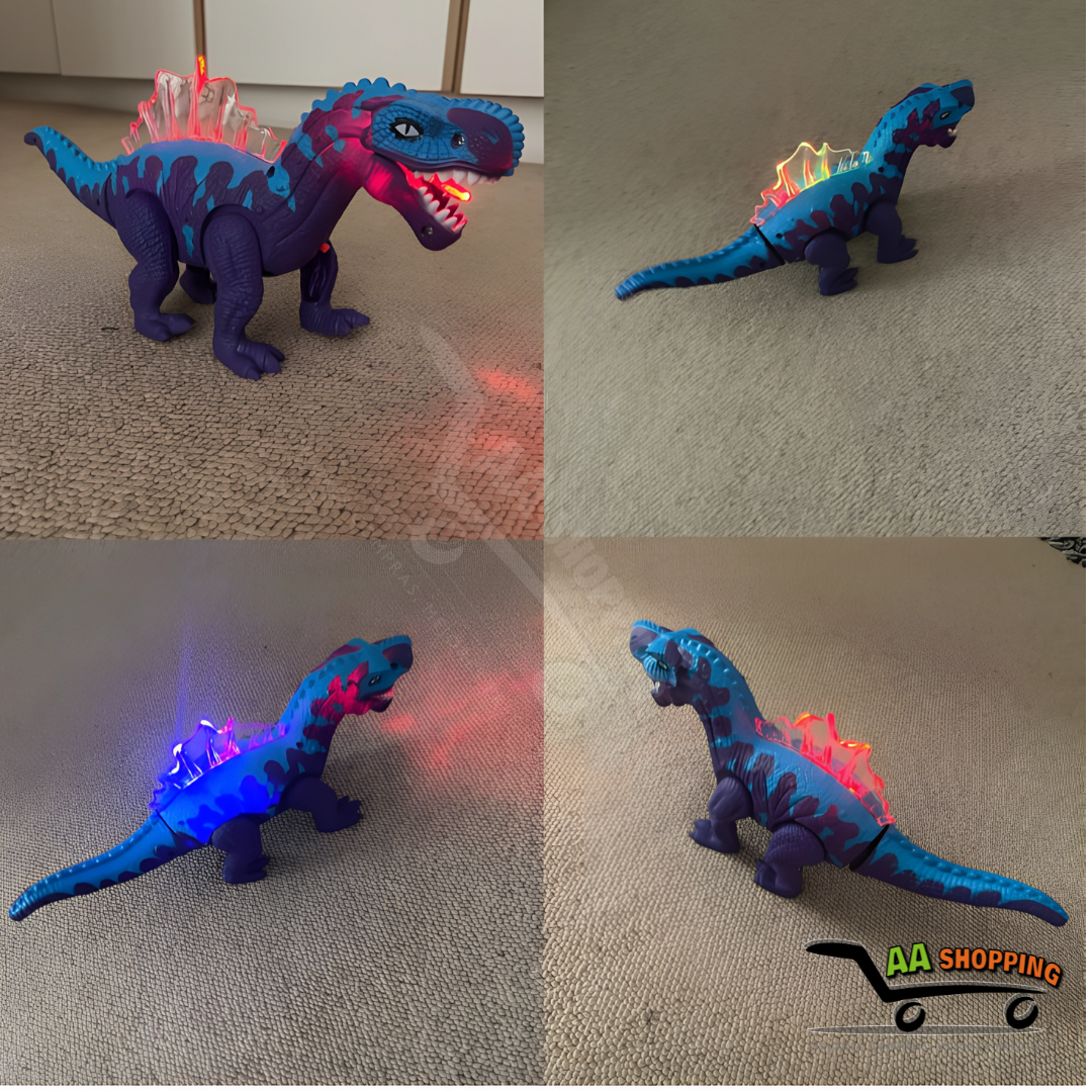 Dinosaurio robot andante con luces LED (30 cm)