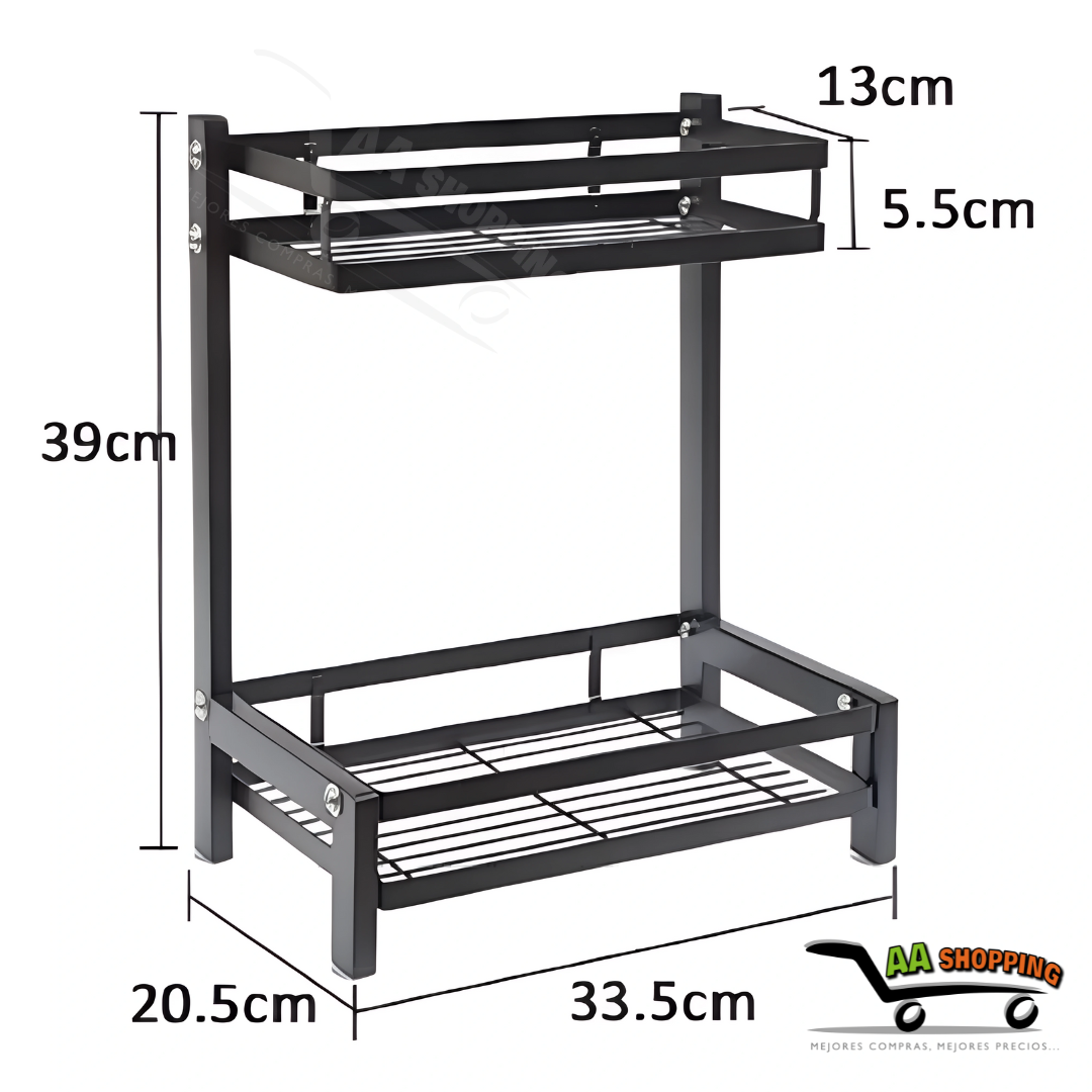 Estante organizador de especies 2 niveles
