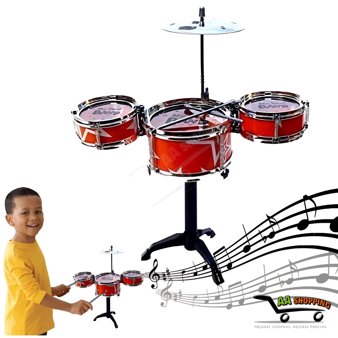 Mini Batería Musical Juguete Infantil 4 Pcs Jazz Drum