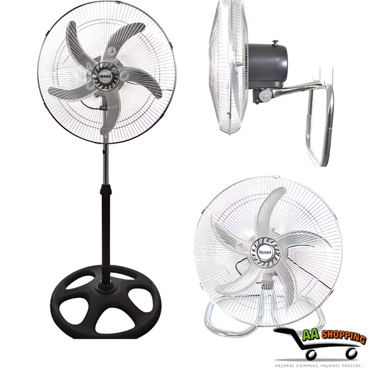 Ventilador Industrial 3 en 1 - 5 Aspas Metalicas