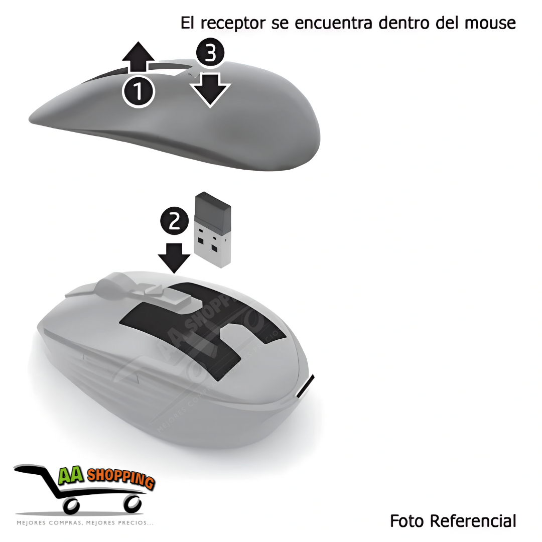 Kit Teclado + Mouse Inalambrico Antiderrame 2.4g