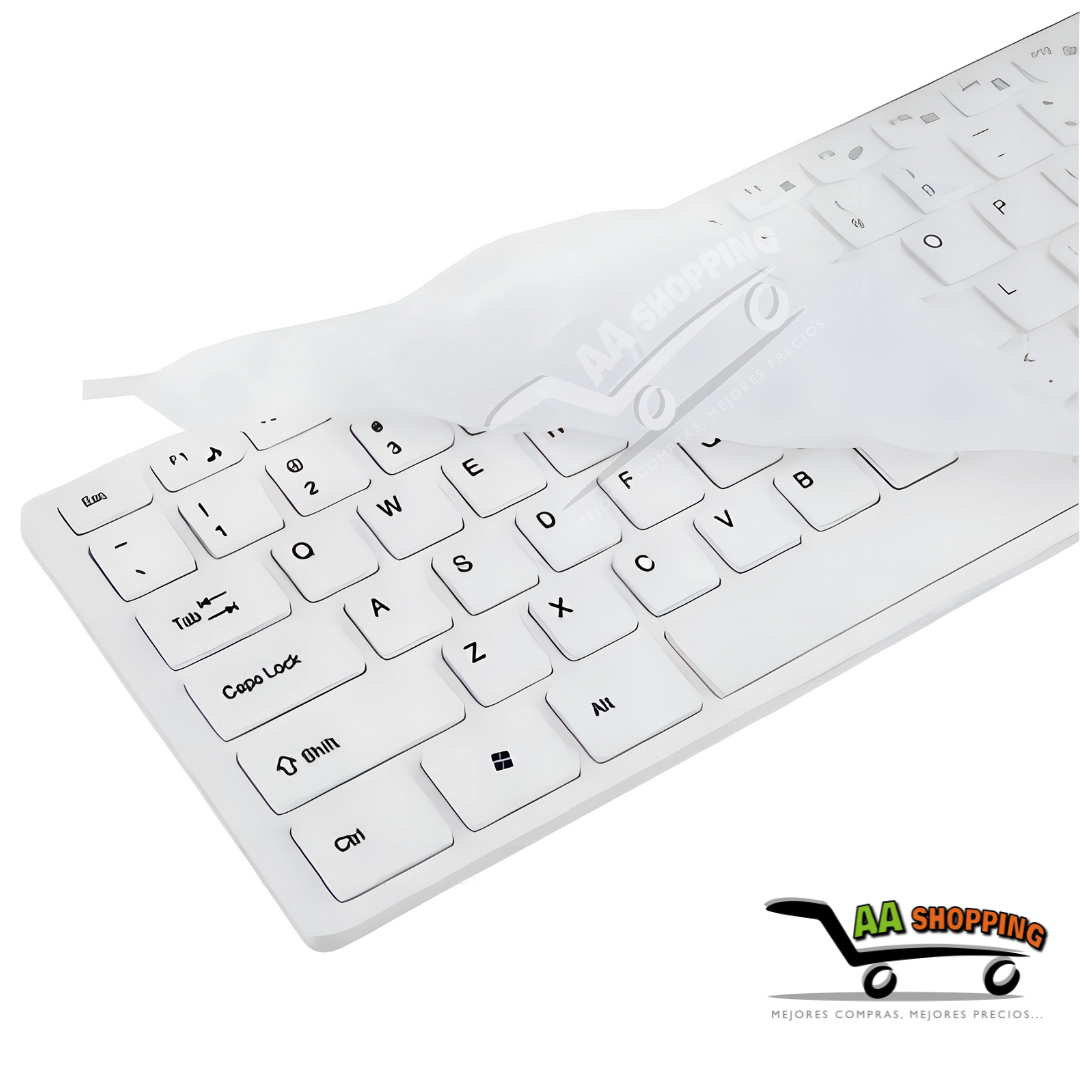 Kit Teclado + Mouse Inalambrico Antiderrame 2.4g