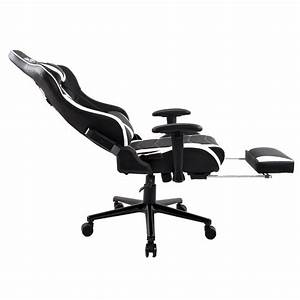 Silla Gamer Ergonómica Ajustable Reclinable con Posa Pies