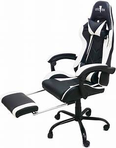 Silla Gamer Ergonómica Ajustable Reclinable con Posa Pies