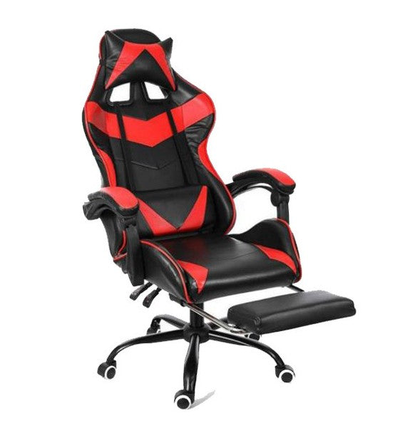 Silla Gamer Ergonómica Ajustable Reclinable con Posa Pies